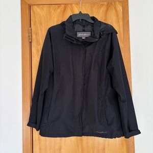 Eddie Bauer Weatheredge Women’s XL Black Hooded Jacket
